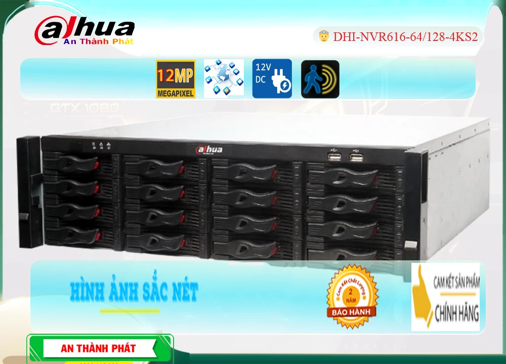 DHI-NVR616-64/128-4KS2 sắc nét Dahua DHI-NVR616-64/128-4KS2 sắc nét Dahua