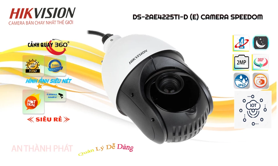 Camera Hikvision DS-2AE4225TI-D(E)