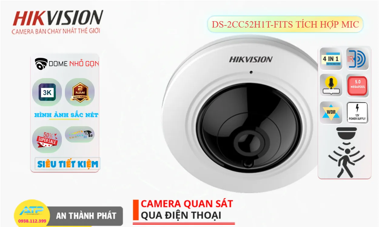 DS-2CC52H1T-FITS sắc nét Hikvision DS-2CC52H1T-FITS sắc nét Hikvision