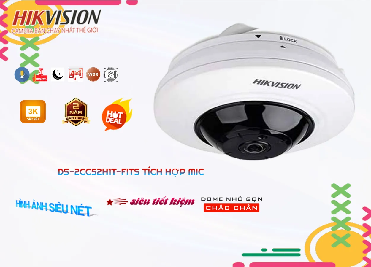 DS-2CC52H1T-FITS sắc nét Hikvision DS-2CC52H1T-FITS sắc nét Hikvision