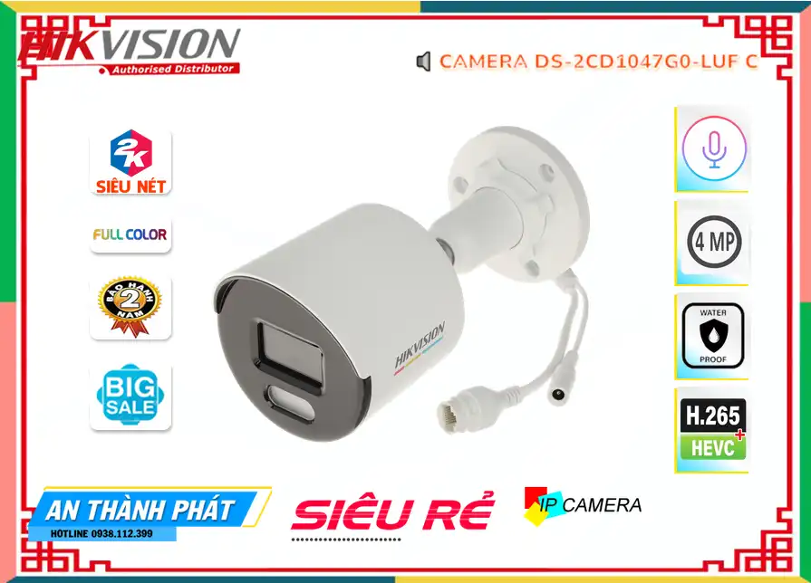 DS-2CD1047G0-LUFC sắc nét Hikvision DS-2CD1047G0-LUFC sắc nét Hikvision