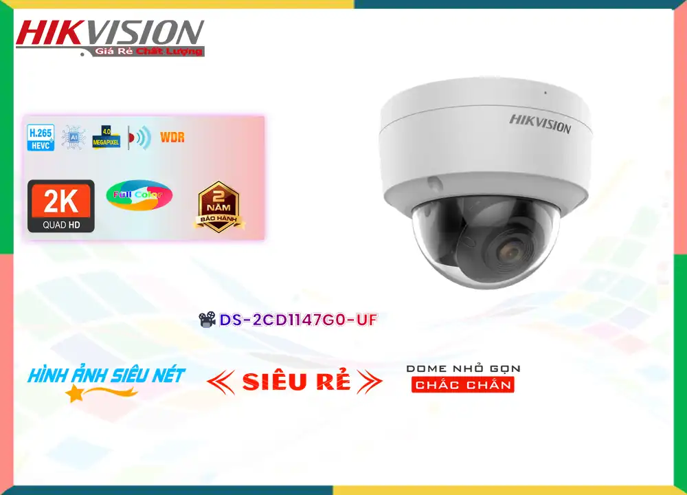 DS-2CD1147G0-UF sắc nét Hikvision DS-2CD1147G0-UF sắc nét Hikvision