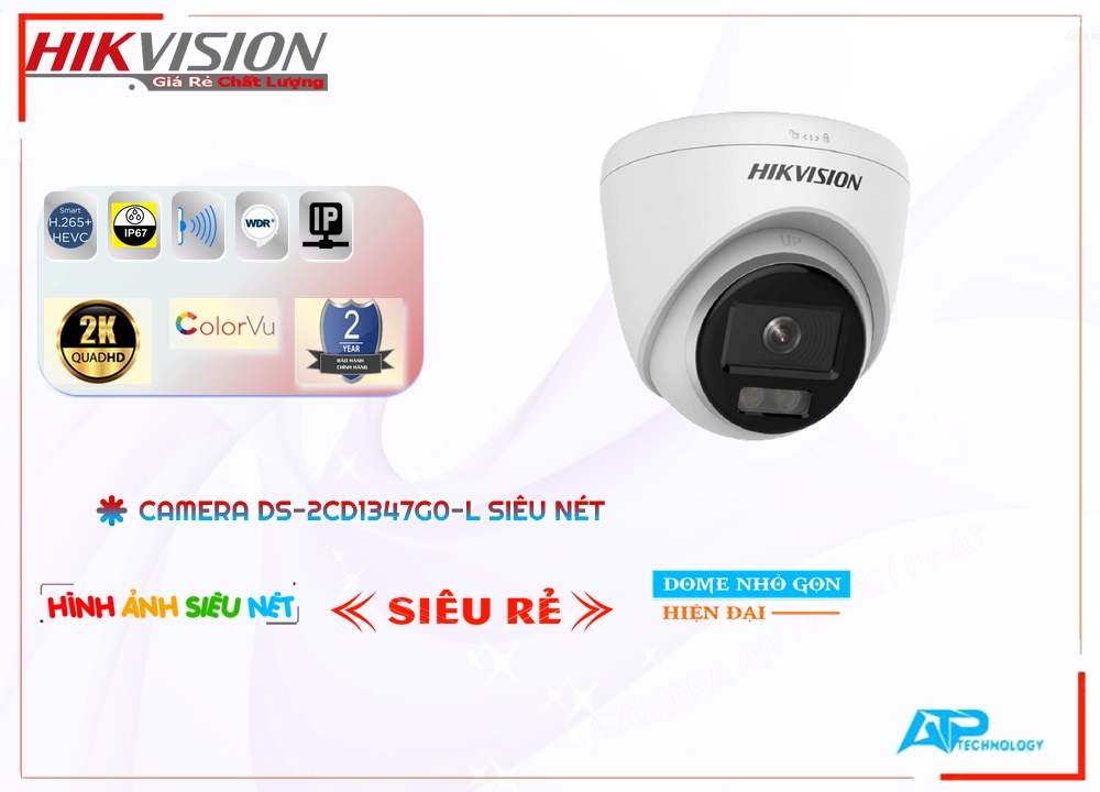 Camera IP Hikvision DS-2CD1347G0-L Mẫu Đẹp ✲ Camera IP Hikvision DS-2CD1347G0-L Mẫu Đẹp ✲