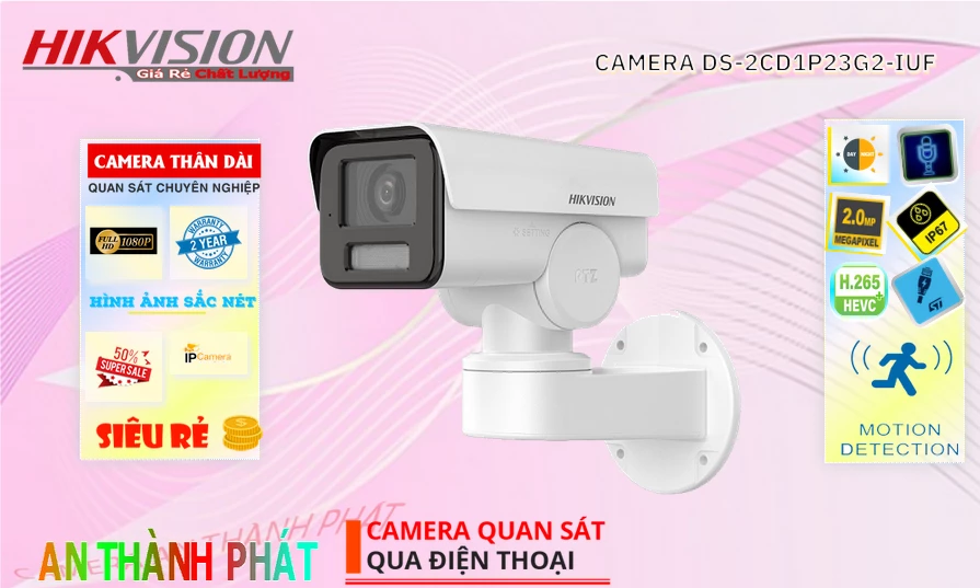 DS-2CD1P23G2-IUF sắc nét Hikvision DS-2CD1P23G2-IUF sắc nét Hikvision