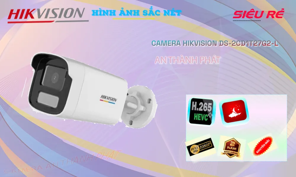 DS-2CD1T27G2-L sắc nét Hikvision DS-2CD1T27G2-L sắc nét Hikvision