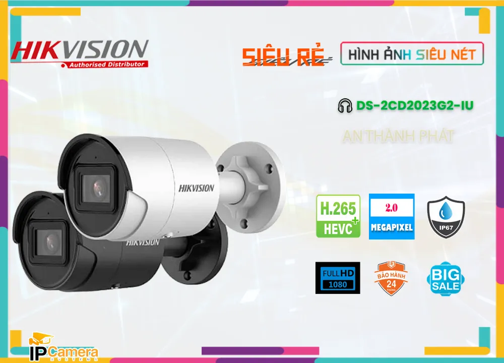 DS-2CD2023G2-IU sắc nét Hikvision DS-2CD2023G2-IU sắc nét Hikvision