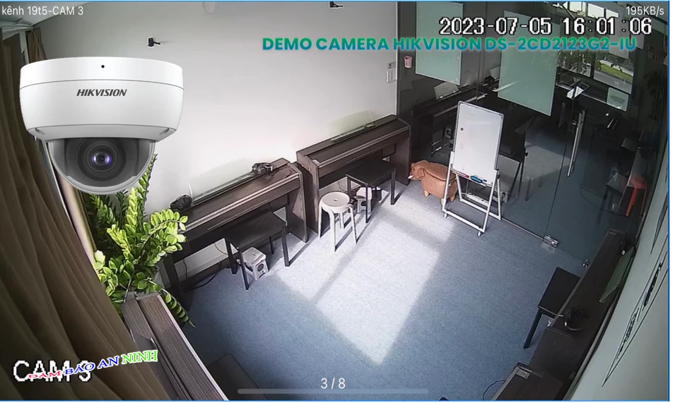 ➠  DS-2CD2123G2-IU sắc nét Hikvision