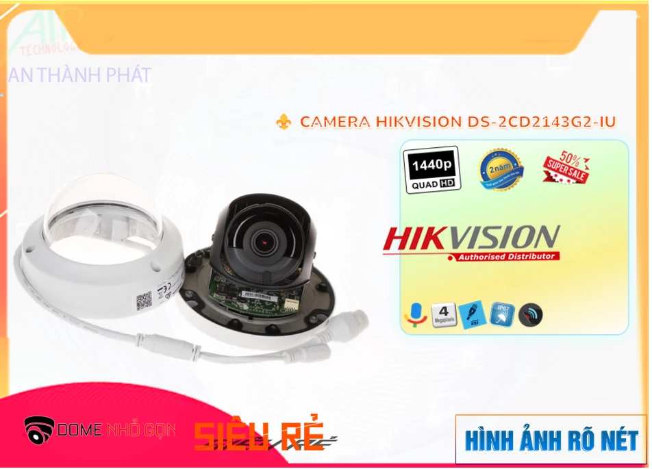 DS-2CD2143G2-IU sắc nét Hikvision DS-2CD2143G2-IU sắc nét Hikvision