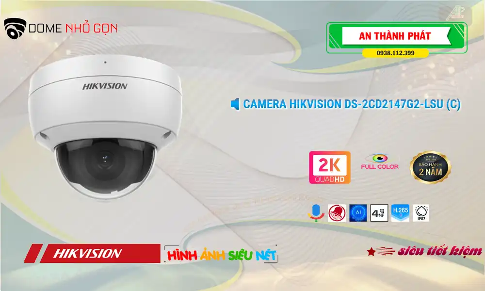 Camera Hikvision DS-2CD2147G2-LSU (C)