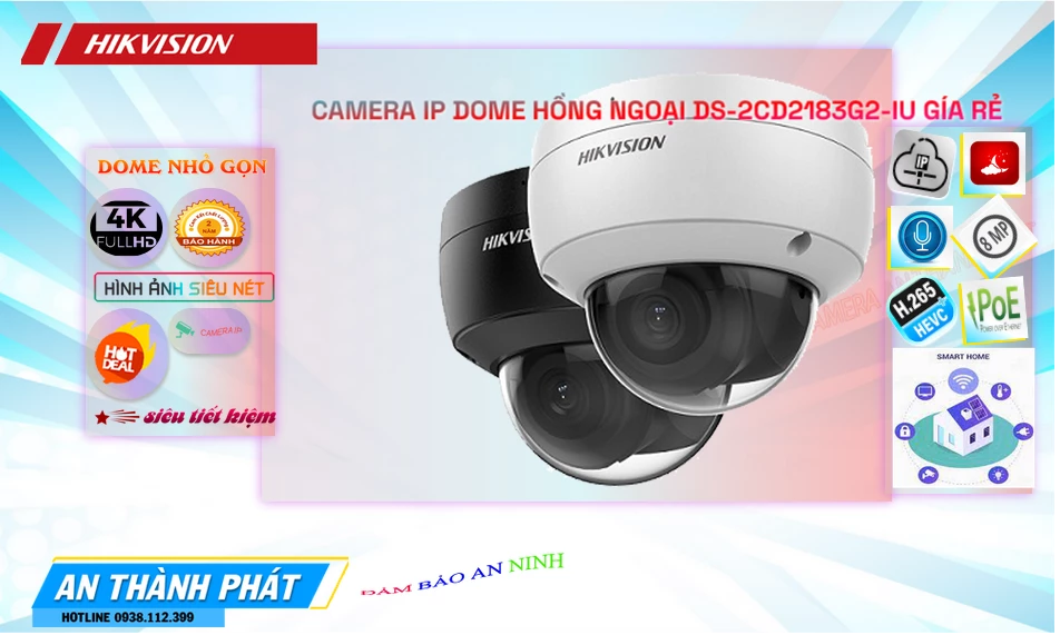 DS-2CD2183G2-IU sắc nét Hikvision ➠