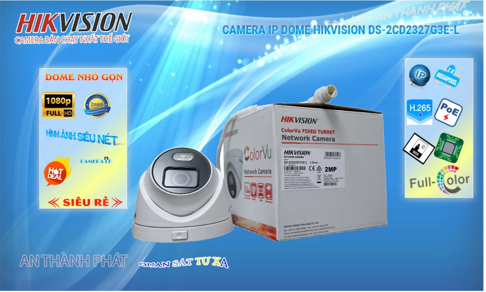 DS-2CD2327G3E-L sắc nét Hikvision ➠