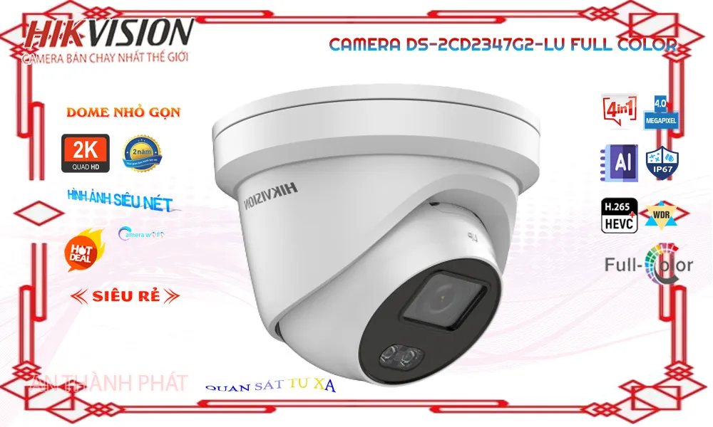 DS-2CD2347G2-LU sắc nét Hikvision