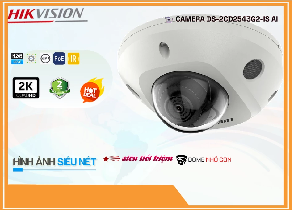 DS-2CD2543G2-IS sắc nét Hikvision DS-2CD2543G2-IS sắc nét Hikvision