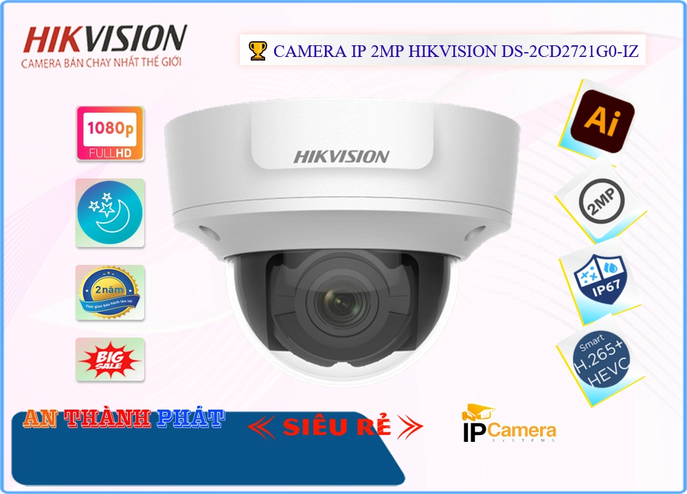 DS-2CD2721G0-IZ Camera Công Nghệ IP Chất Lượng Hikvision DS-2CD2721G0-IZ Camera Công Nghệ IP Chất Lượng Hikvision