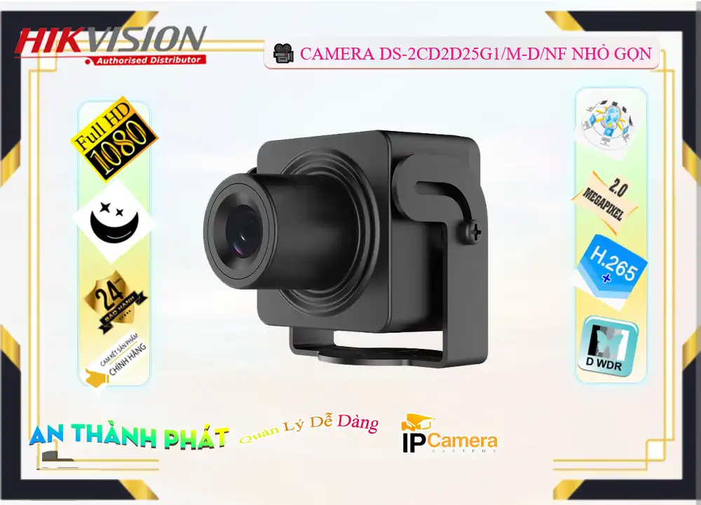 DS-2CD2D25G1/M-D/NF sắc nét Hikvision DS-2CD2D25G1/M-D/NF sắc nét Hikvision