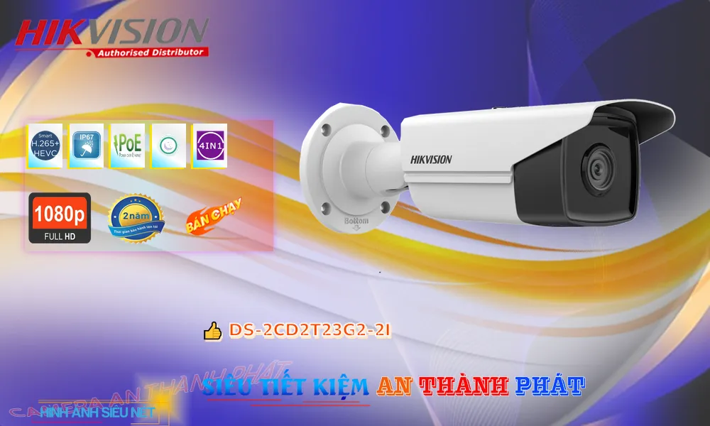 DS-2CD2T23G2-2I sắc nét Hikvision DS-2CD2T23G2-2I sắc nét Hikvision