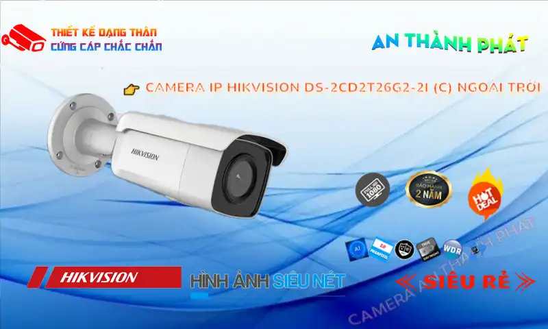 Camera Hikvision DS-2CD2T26G2-2I (C)