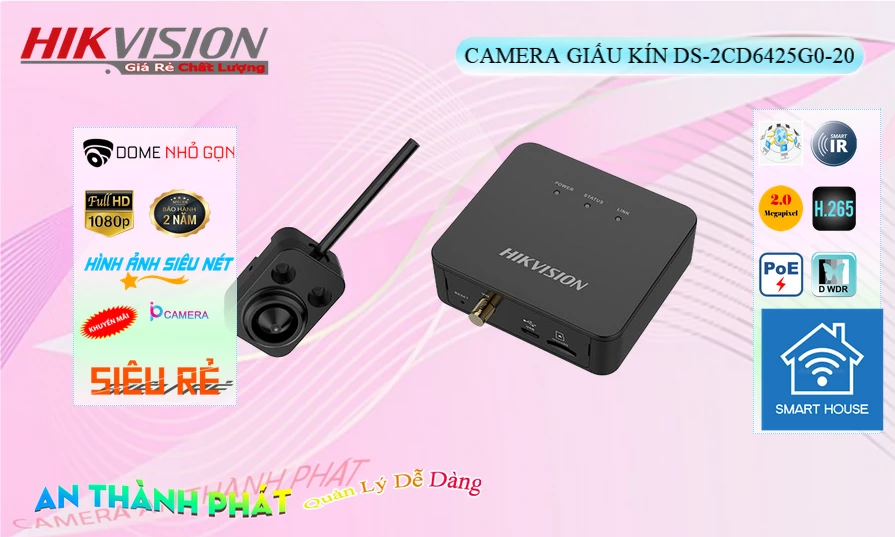 DS-2CD6425G0-20 sắc nét Hikvision ➠
