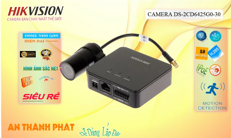 DS-2CD6425G0-30 sắc nét Hikvision
