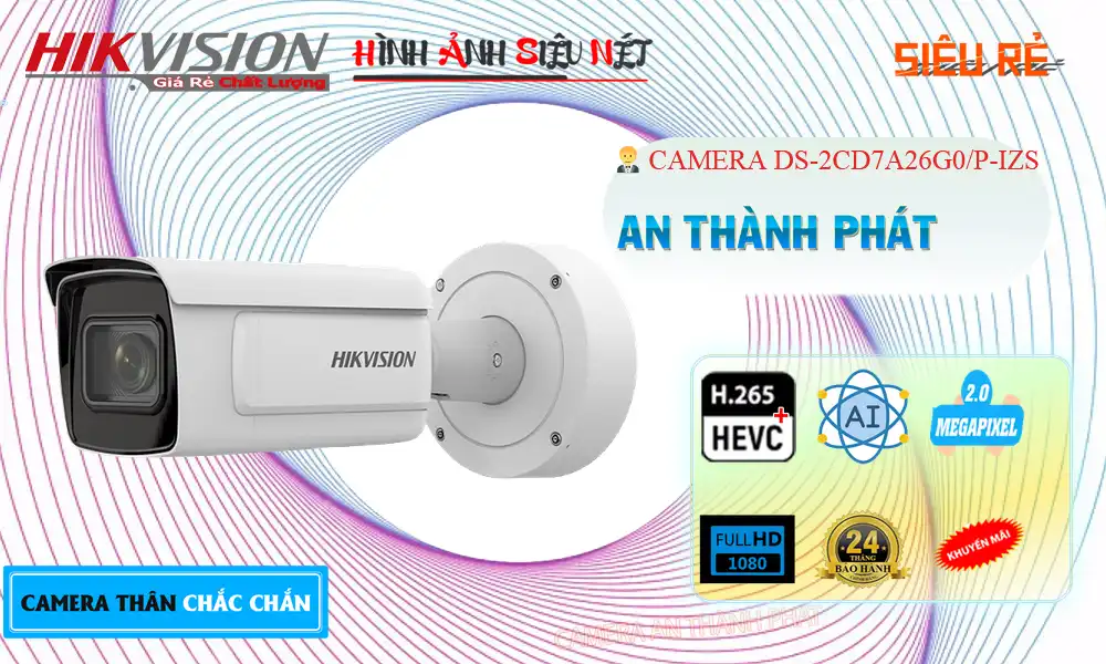 DS-2CD7A26G0/P-IZS sắc nét Hikvision ➠