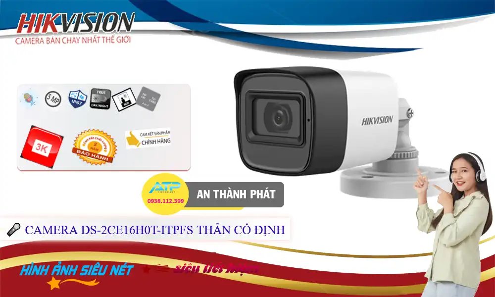 DS-2CE16H0T-ITPFS sắc nét Hikvision ➠ DS-2CE16H0T-ITPFS sắc nét Hikvision ➠