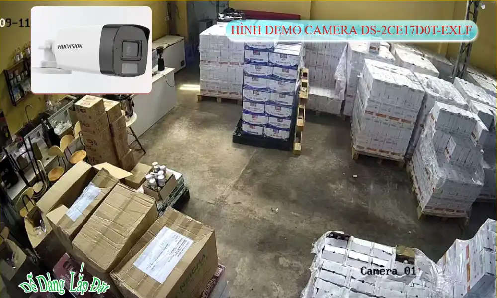 ➠  DS-2CE17D0T-EXLF sắc nét Hikvision