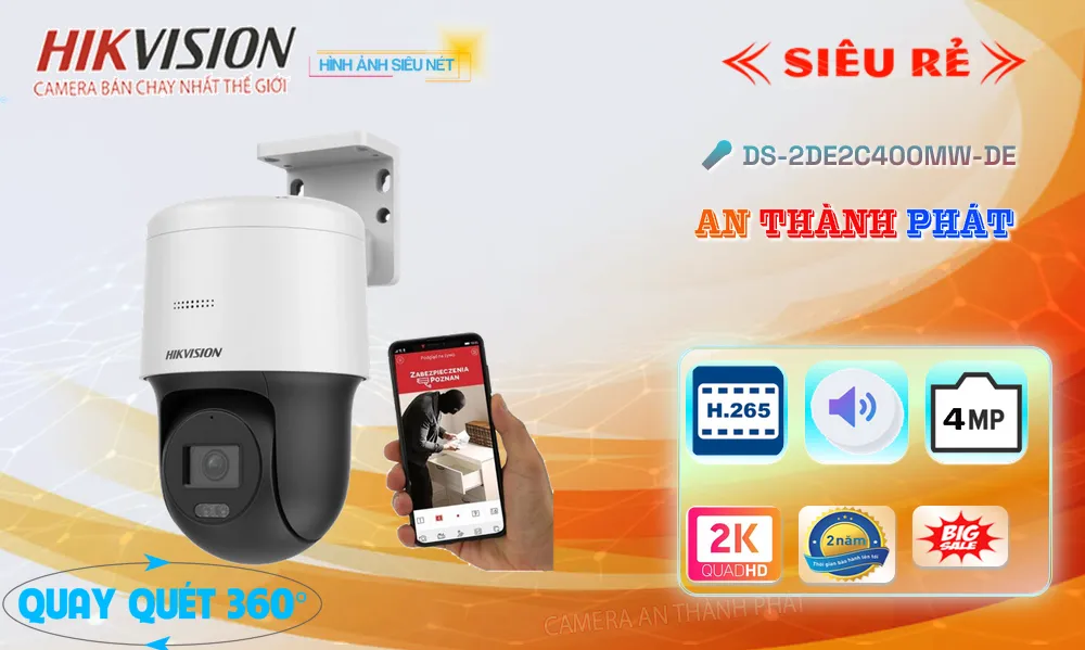 ➠ DS-2DE2C400MW-DE sắc nét Hikvision ➠ DS-2DE2C400MW-DE sắc nét Hikvision