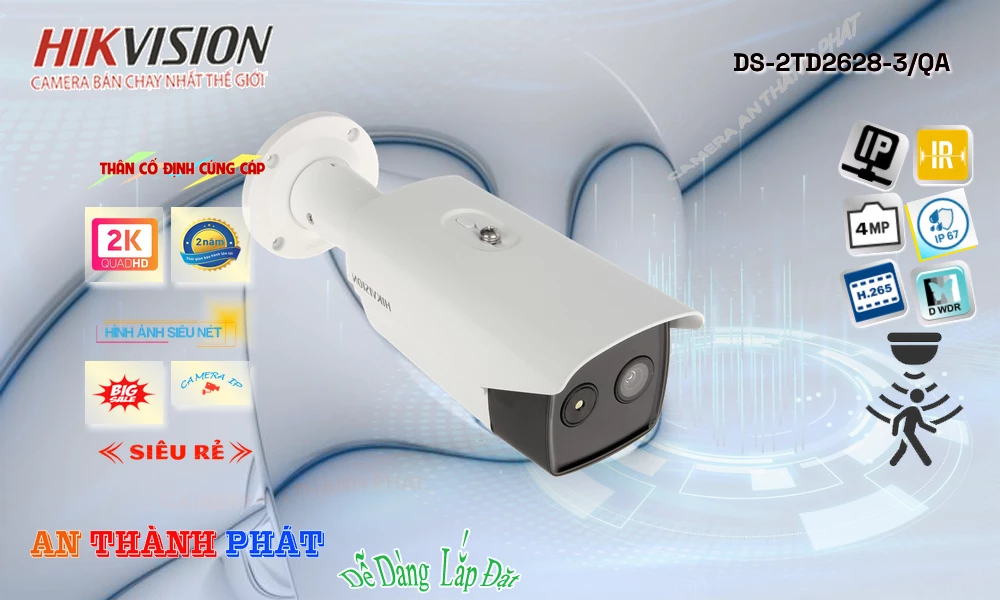 DS-2TD2628-3/QA sắc nét Hikvision