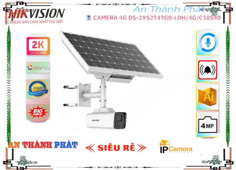 DS-2XS2T47G0-LDH/4G/C18S40 sắc nét Hikvision