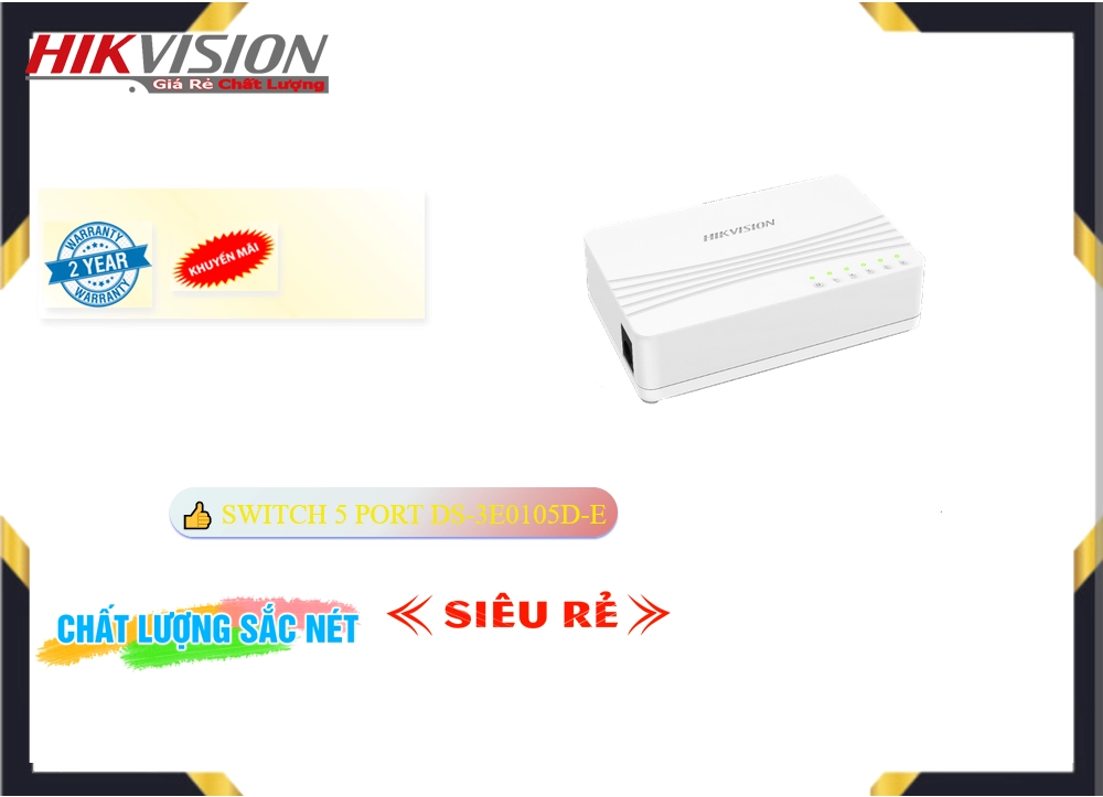 Switch chia mạng DS-3E0105D-E Switch chia mạng DS-3E0105D-E