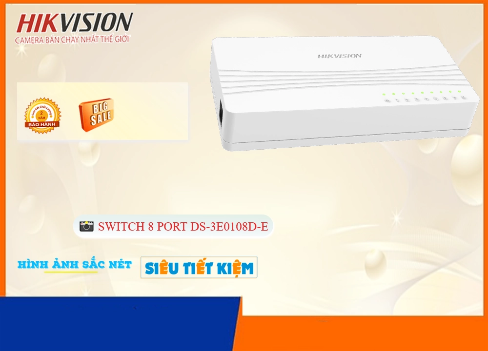 Switch chuyển đổi mạng DS-3E0108D-E Switch chuyển đổi mạng DS-3E0108D-E