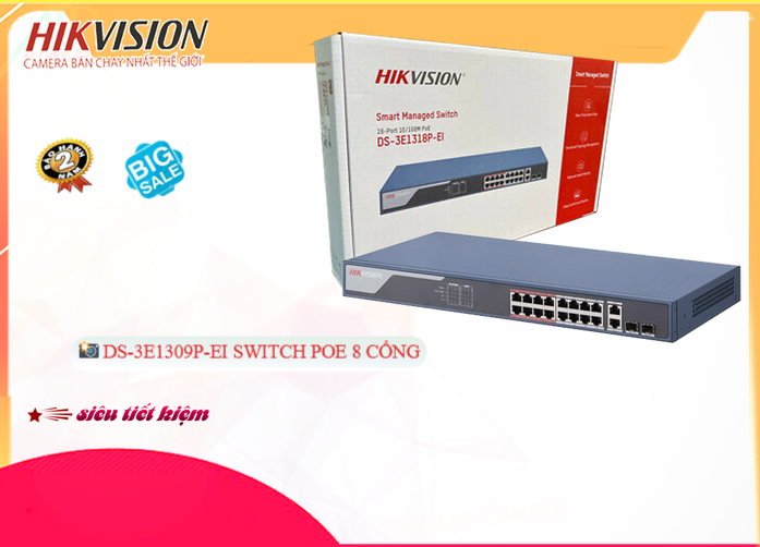 DS-3E1309P-EI Hikvision Bộ chia mạng DS-3E1309P-EI Hikvision Bộ chia mạng