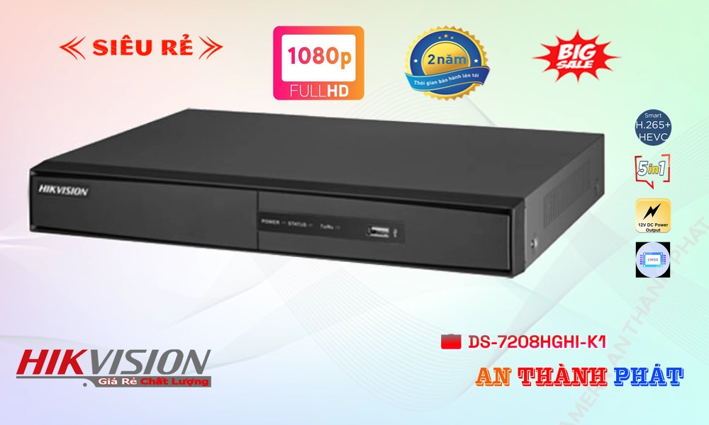 Đầu Ghi Camera Hikvision DS-7208HGHI-K1 Mẫu Đẹp Đầu Ghi Camera Hikvision DS-7208HGHI-K1 Mẫu Đẹp