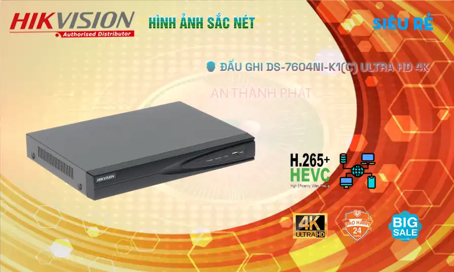 DS-7604NI-K1 (C) sắc nét Hikvision