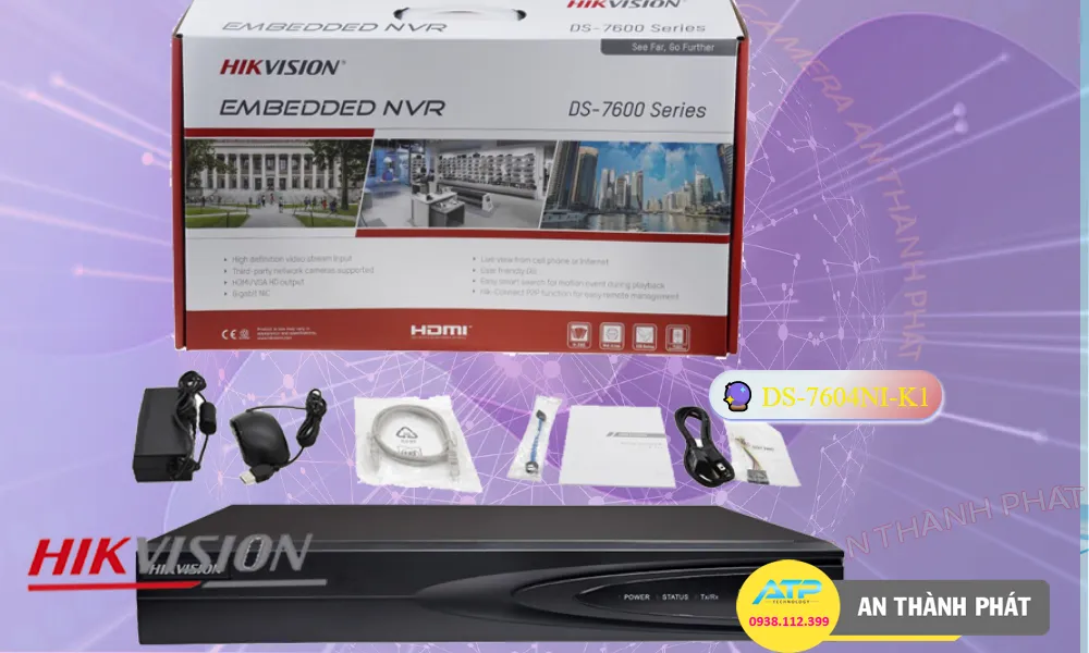 ➠ DS-7604NI-K1 sắc nét Hikvision ➠ DS-7604NI-K1 sắc nét Hikvision