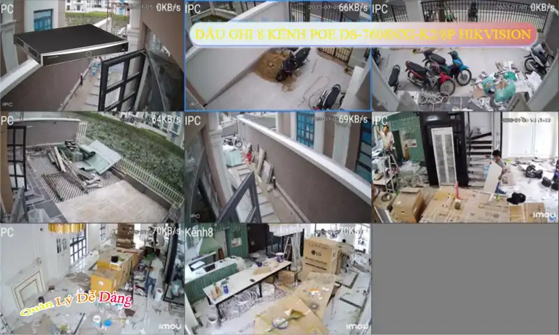 DS-7608NXI-K2/8P sắc nét Hikvision