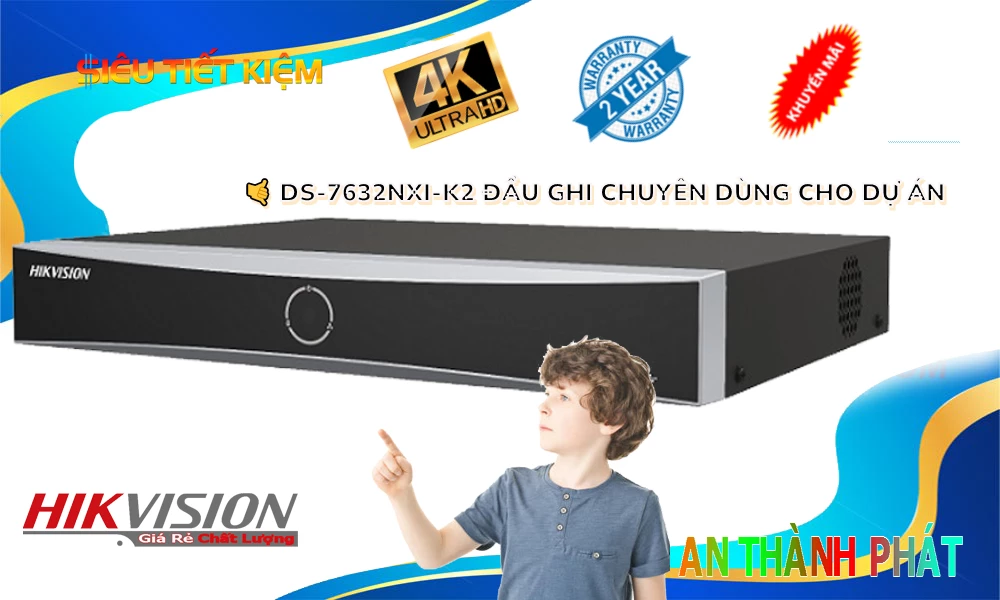 DS-7632NXI-K2 sắc nét Hikvision ➠ DS-7632NXI-K2 sắc nét Hikvision ➠