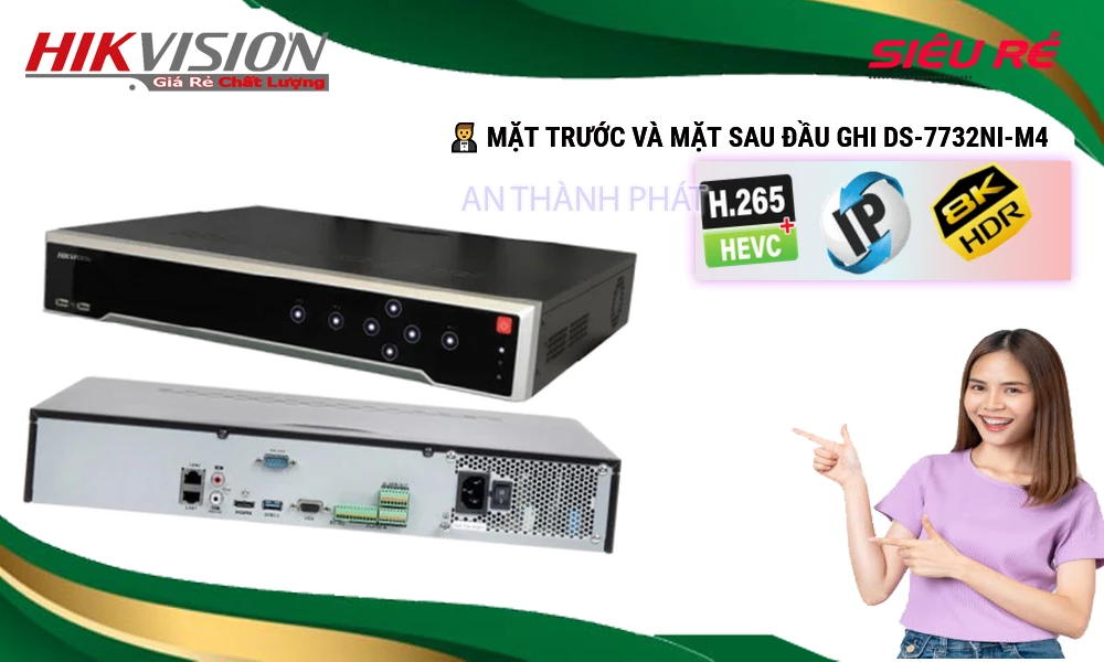 DS-7732NI-M4 sắc nét Hikvision DS-7732NI-M4 sắc nét Hikvision