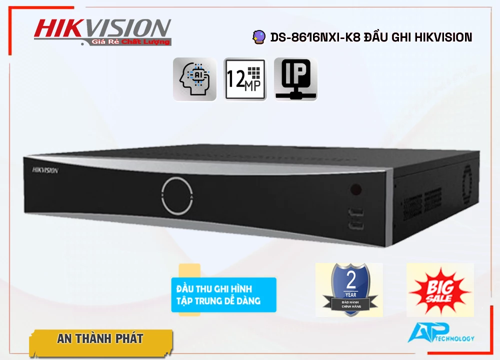 DS-8616NXI-K8 sắc nét Hikvision DS-8616NXI-K8 sắc nét Hikvision