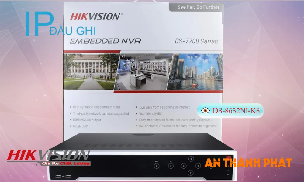 DS-8632NI-K8 sắc nét Hikvision DS-8632NI-K8 sắc nét Hikvision
