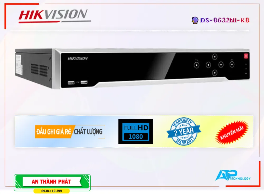 DS-8632NI-K8 sắc nét Hikvision DS-8632NI-K8 sắc nét Hikvision