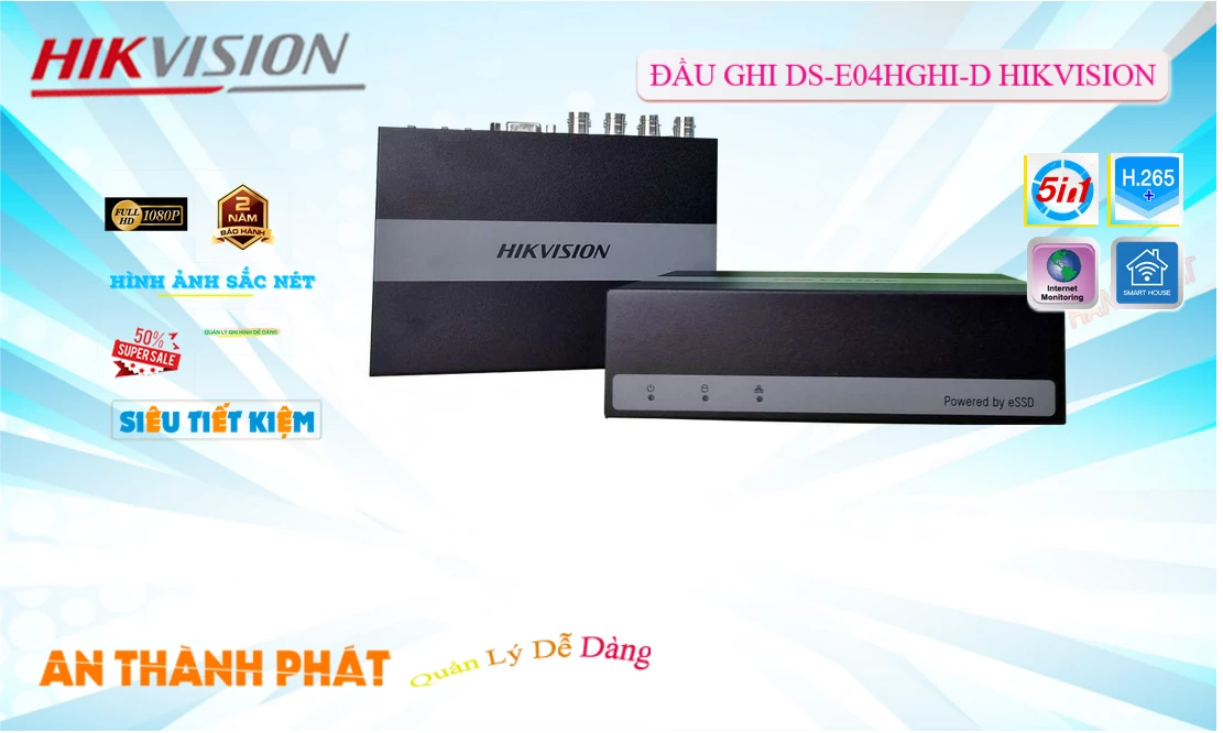 ➠  DS-E04HGHI-D sắc nét Hikvision