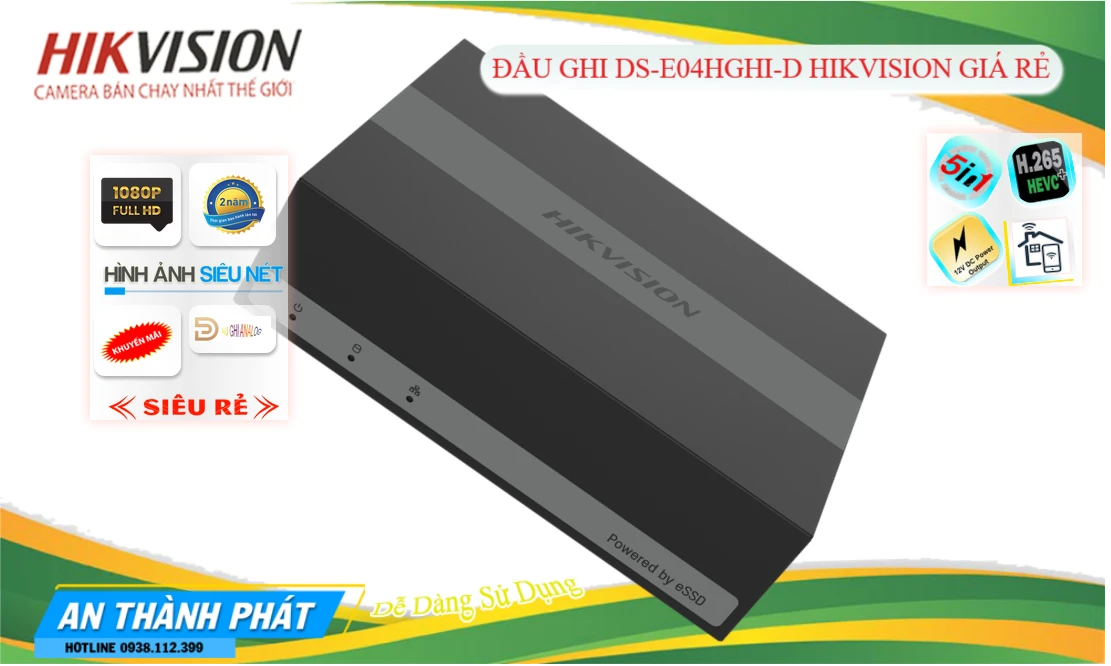 ➠  DS-E04HGHI-D sắc nét Hikvision