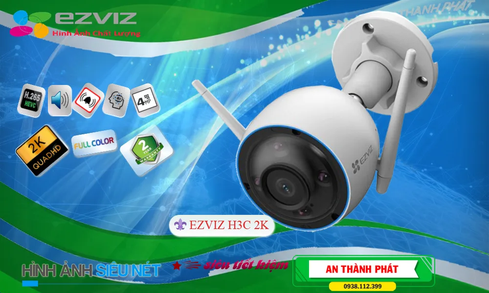 H3C-2K sắc nét Wifi Ezviz ➠