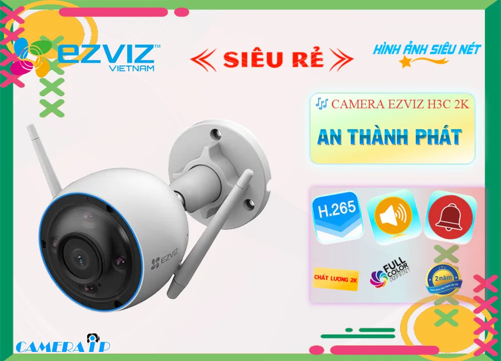 H3C-2K sắc nét Wifi Ezviz ➠