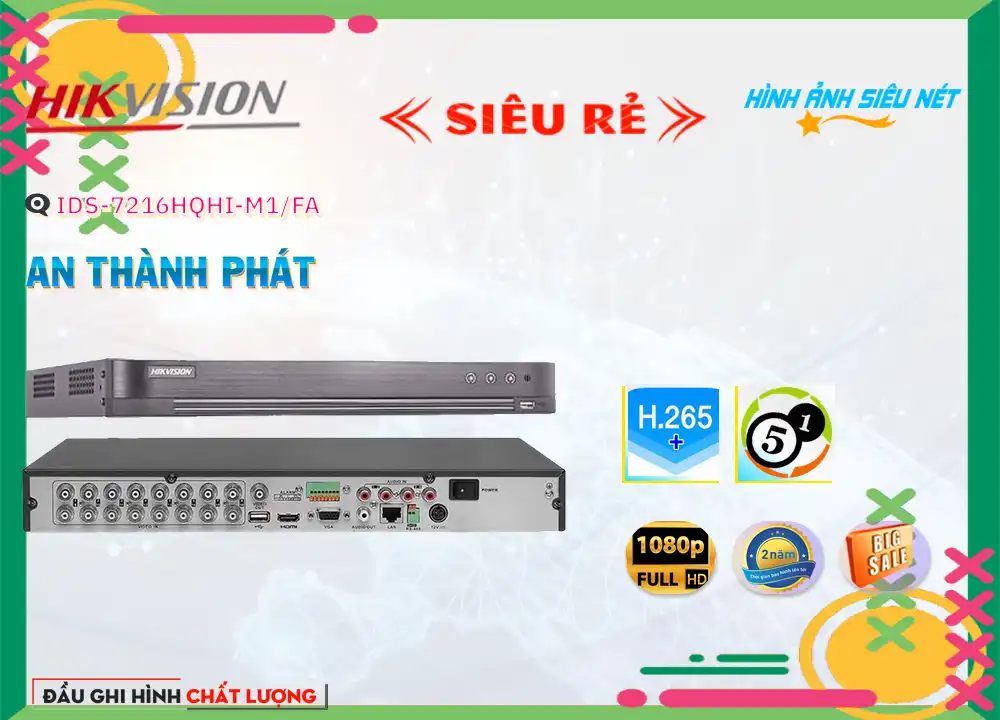 ➠ IDS-7216HQHI-M1/FA sắc nét Hikvision ➠ IDS-7216HQHI-M1/FA sắc nét Hikvision