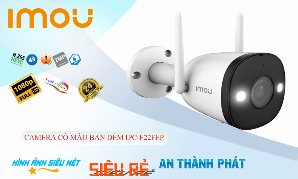 ➠  IPC-F26FEP sắc nét Wifi Imou