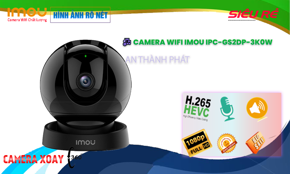 IPC-GS2DP-3K0W sắc nét Wifi Imou ➠
