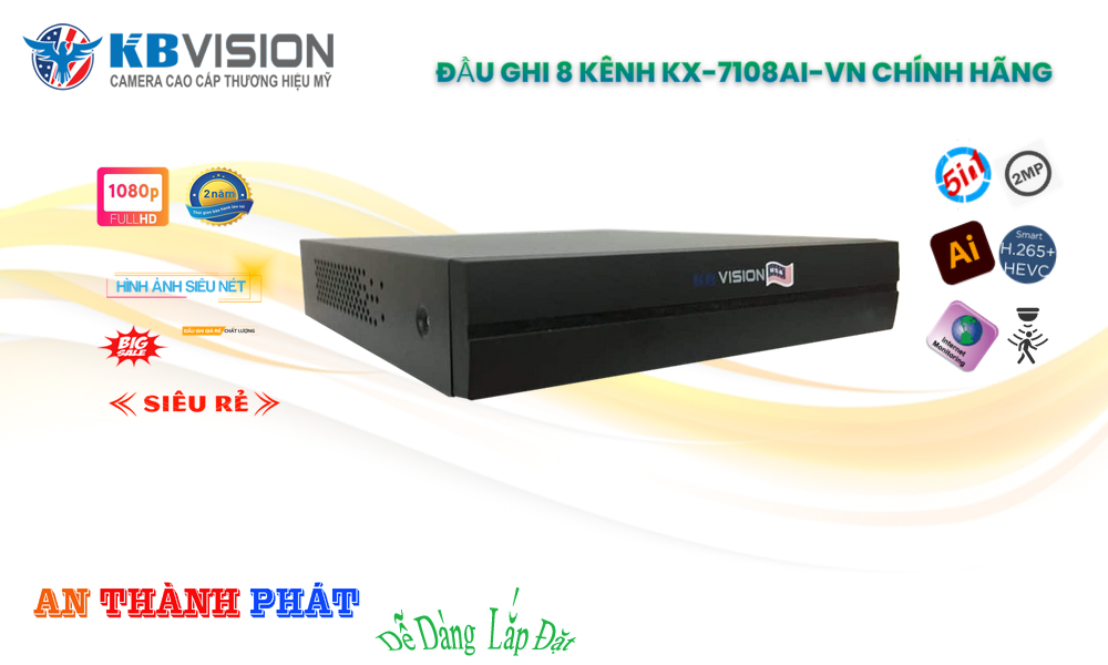Đầu Thu KX-7108Ai-VN KBvision Đầu Thu KX-7108Ai-VN KBvision