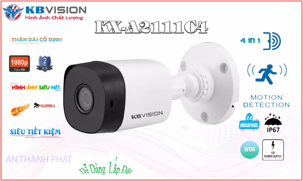 KX-A2111C4 sắc nét KBvision